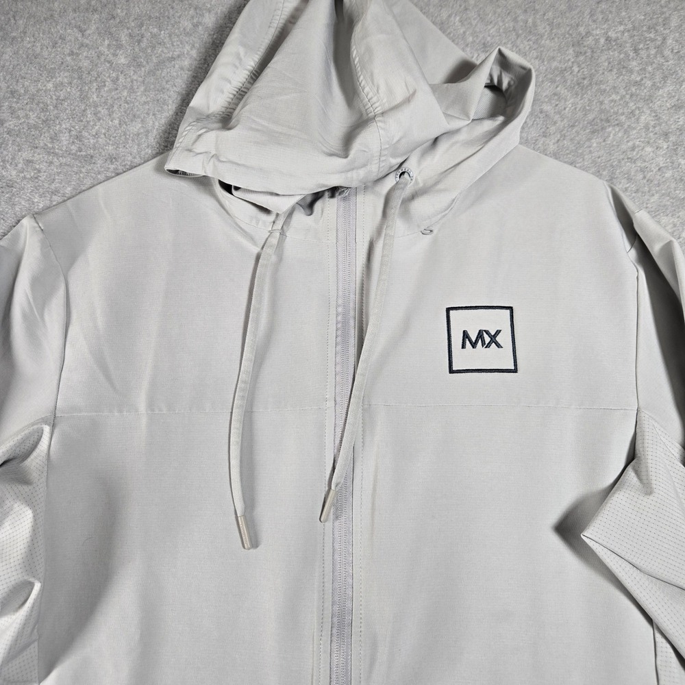 Truwear Expedition Lifestyle Hooded Jacket Mens Medium Gray Full Zip Mesh Back - Picture 2 of 12